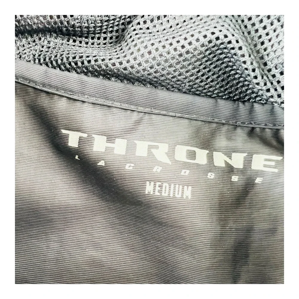 Throne Gray Ink Anorak 1/2 Zip Hooded Nylon Pullover Jacket Mens Size Medium M - Picture 4 of 6